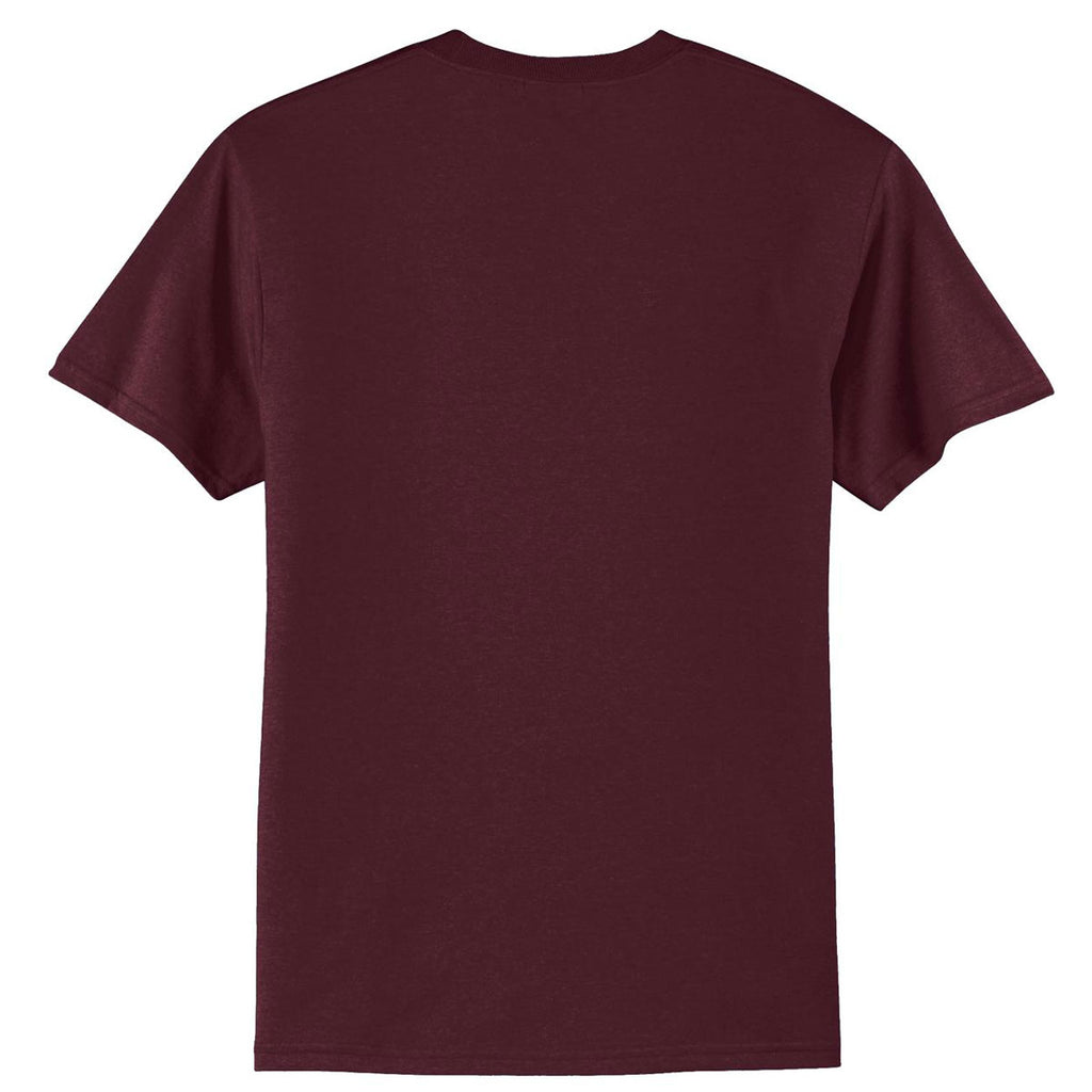 Port & Company Men's Athletic Maroon Tall Core Blend Tee