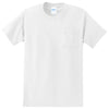 Port & Company Men's White Essential Pocket Tee