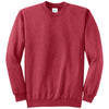 Port & Company Men's Heather Red Core Fleece Crewneck Sweatshirt