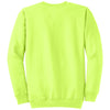 Port & Company Men's Neon Yellow Core Fleece Crewneck Sweatshirt
