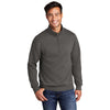 Port & Company Men's Charcoal Core Fleece 1/4 Zip Pullover Sweatshirt