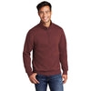 Port & Company Men's Maroon Core Fleece 1/4 Zip Pullover Sweatshirt