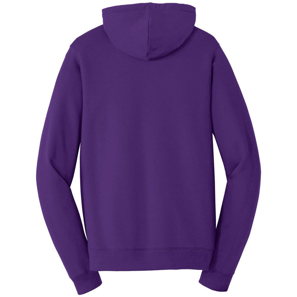 Port & Company Men's Team Purple Fan Favorite Fleece Full-Zip Hooded Sweatshirt