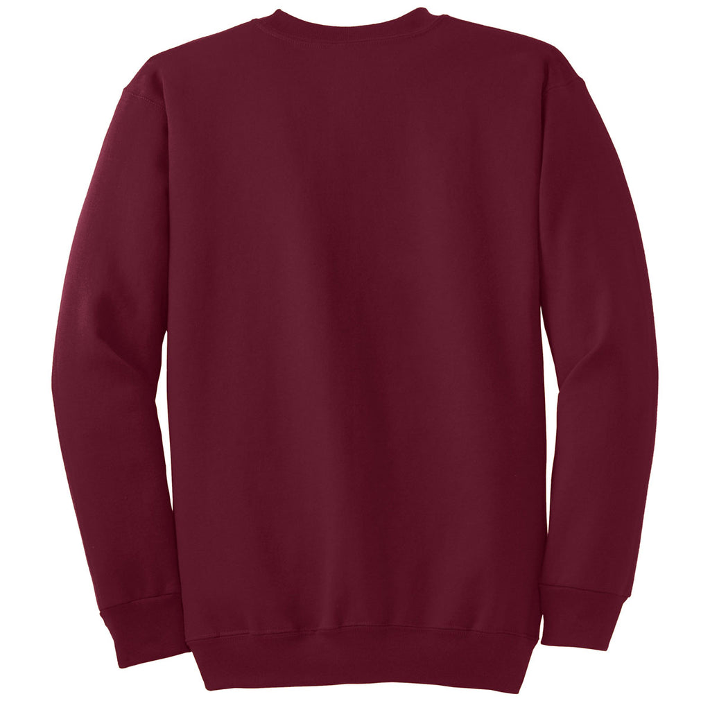 Port & Company Men's Cardinal Tall Essential Fleece Crewneck Sweatshirt