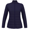 Perry Ellis Women's Peacoat Navy Fulll-Zip Puffer Jacket