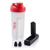 Primeline Red 20 oz. Shaker Fitness Bottle with Bluetooth Earbuds