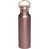 Primeline Rose Gold 20 oz. Vacuum Insulated Bottle with Bamboo Lid