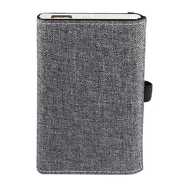 Strand Grey Snow Canvas Notebook/Executive Charger Gift Set