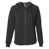 Independent Trading Co. Women's Black California Wave Wash Full-Zip Hooded Sweatshirt