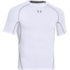 Under Armour Men's White HeatGear Armour S/S Compression Shirt