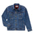 Wrangler Men's Dark Blue Rugged Wear Flannel Lined Denim Jacket