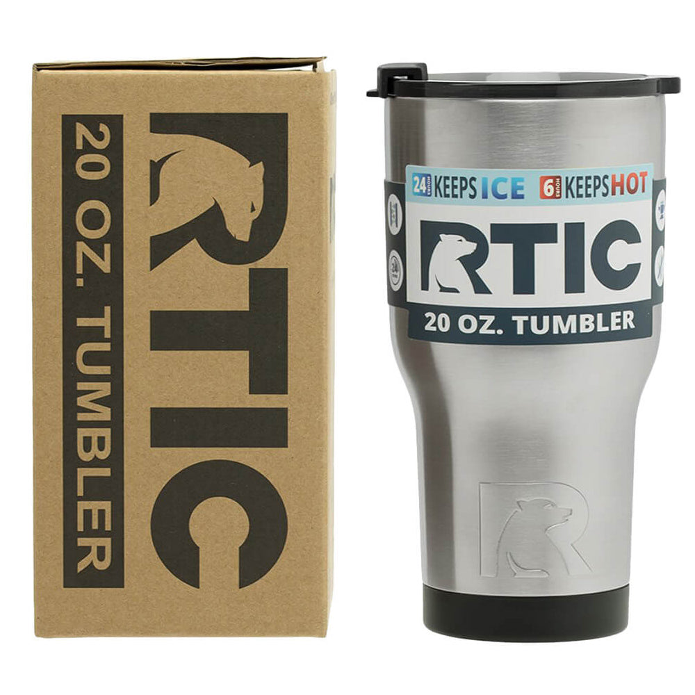 RTIC Silver Tumbler 20oz Tumbler