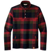 Russell Outdoors Men's Red Plaid Basin Snap Pullover