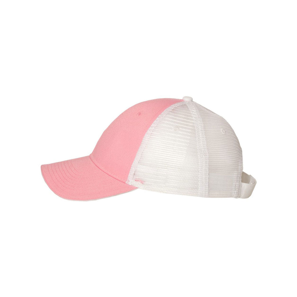 Valucap Pink/White Sandwich Trucker Cap