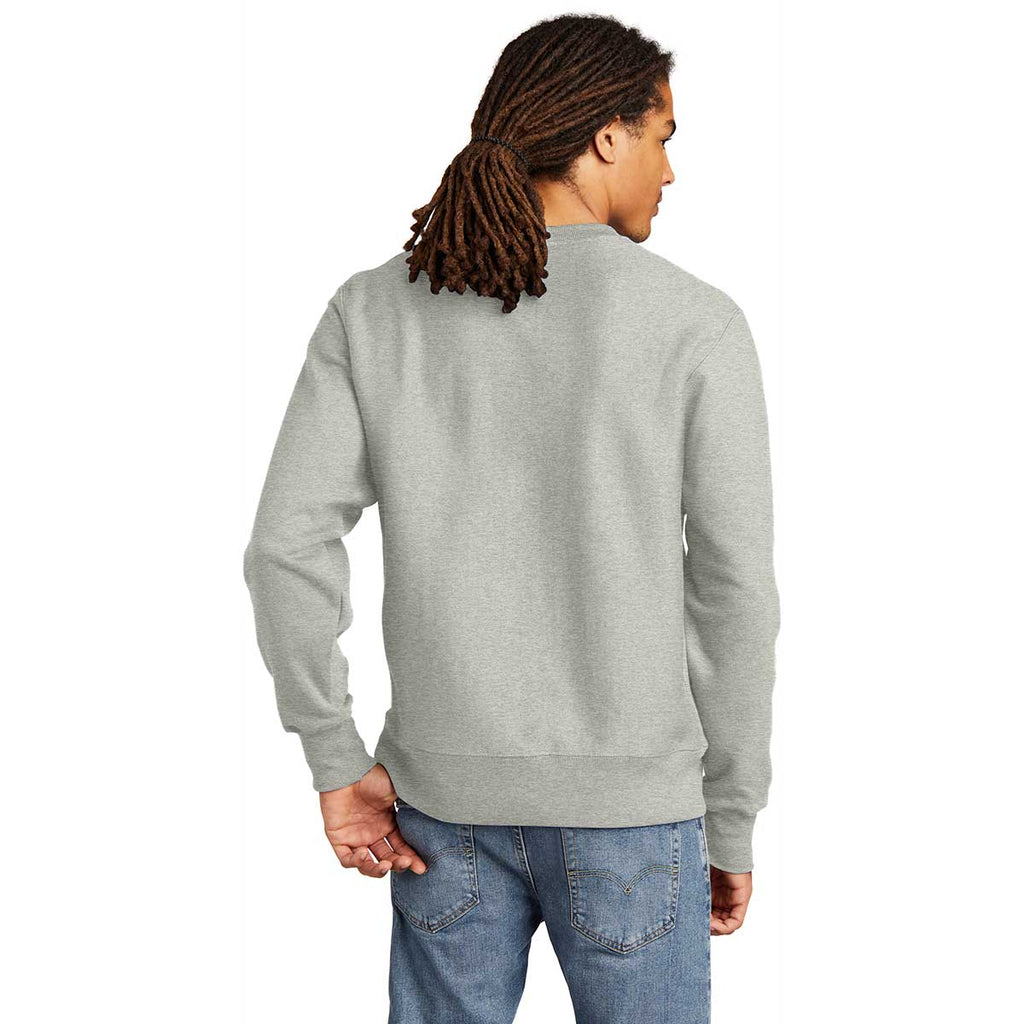 Champion Men's Oxford Grey Reverse Weave Crewneck Sweatshirt