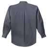 Port Authority Men's Steel Grey/Light Stone Tall Long Sleeve Easy Care Shirt