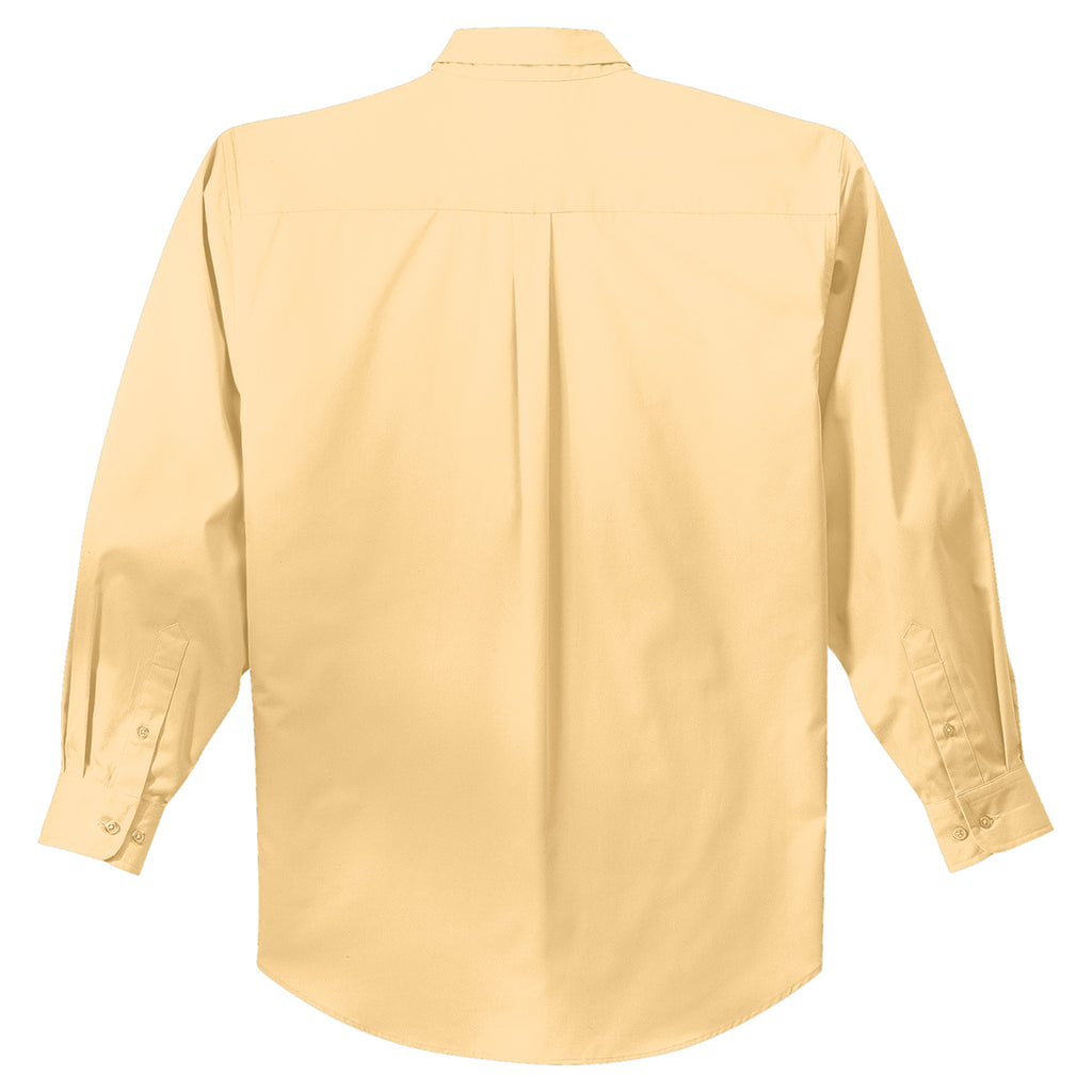 Port Authority Men's Yellow Tall Long Sleeve Easy Care Shirt