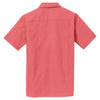 Port Authority Men's Deep Coral Textured Camp Shirt