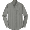 Port Authority Men's Monument Grey SuperPro Twill Shirt
