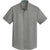 Port Authority Men's Monument Grey Short Sleeve SuperPro Twill Shirt