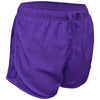 BAW Women's Purple Solid Running Shorts