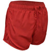 BAW Women's Red Solid Running Shorts