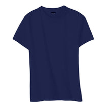 Hanes Women's Navy 4.5 oz. 100% Ringspun Cotton nano-T T-Shirt