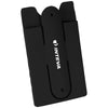Bullet Black Silicone Phone Wallet with Stand