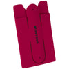 Bullet Maroon Silicone Phone Wallet with Stand
