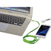 Bullet Lime Green 2-in-1 Charging Cable Lanyard