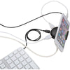 Bullet Black Rotund 4-in-1 USB Hub with Phone Stand