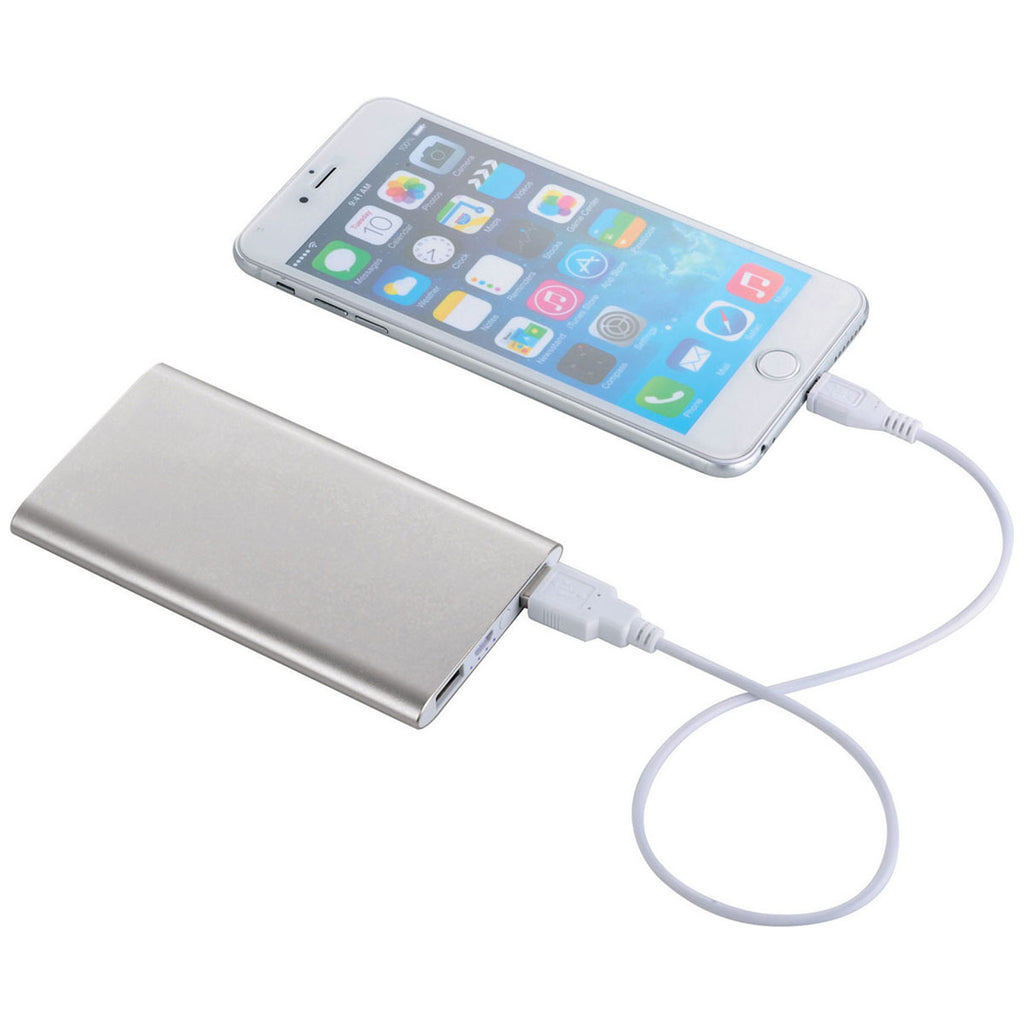 Bullet Silver Sleek Aluminum 4,000 mAh Power Bank