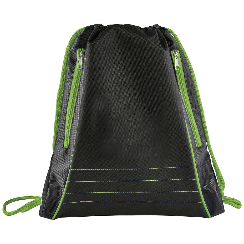 Bullet Lime Green Neon Deluxe Drawstring Bag