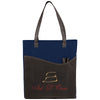 Bullet Navy Blue Rivers Pocket Non-Woven Convention Tote