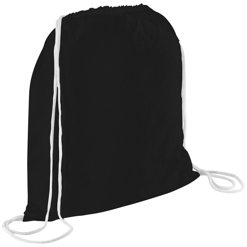 Bullet Black 4oz Cotton Drawstring Bag