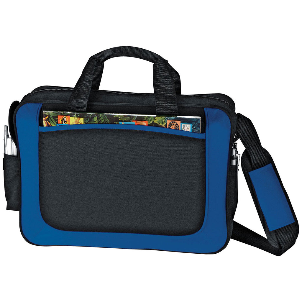 Bullet Blue with Black Trim Dolphin Business Briefcase