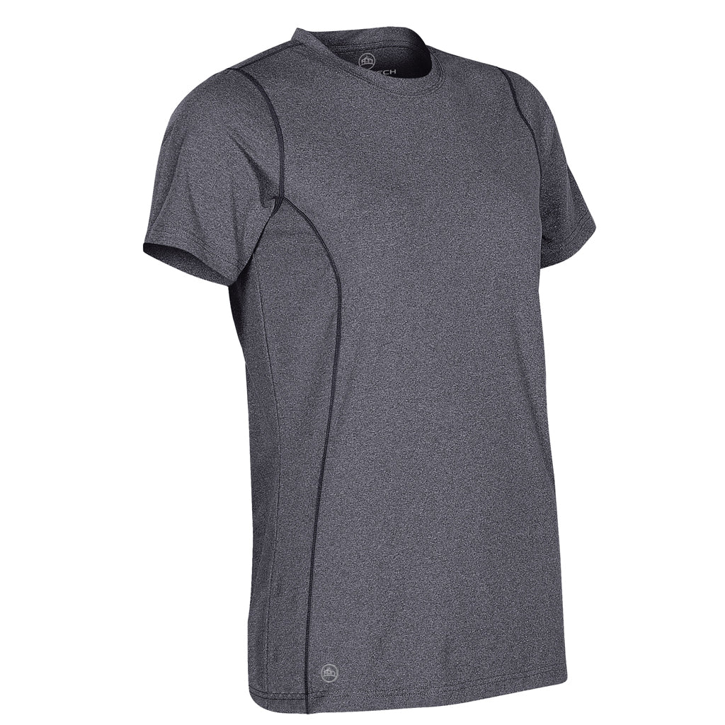 Stormtech Women's Navy Melange Lotus H2X-Dry Short Sleeve Performance Tee