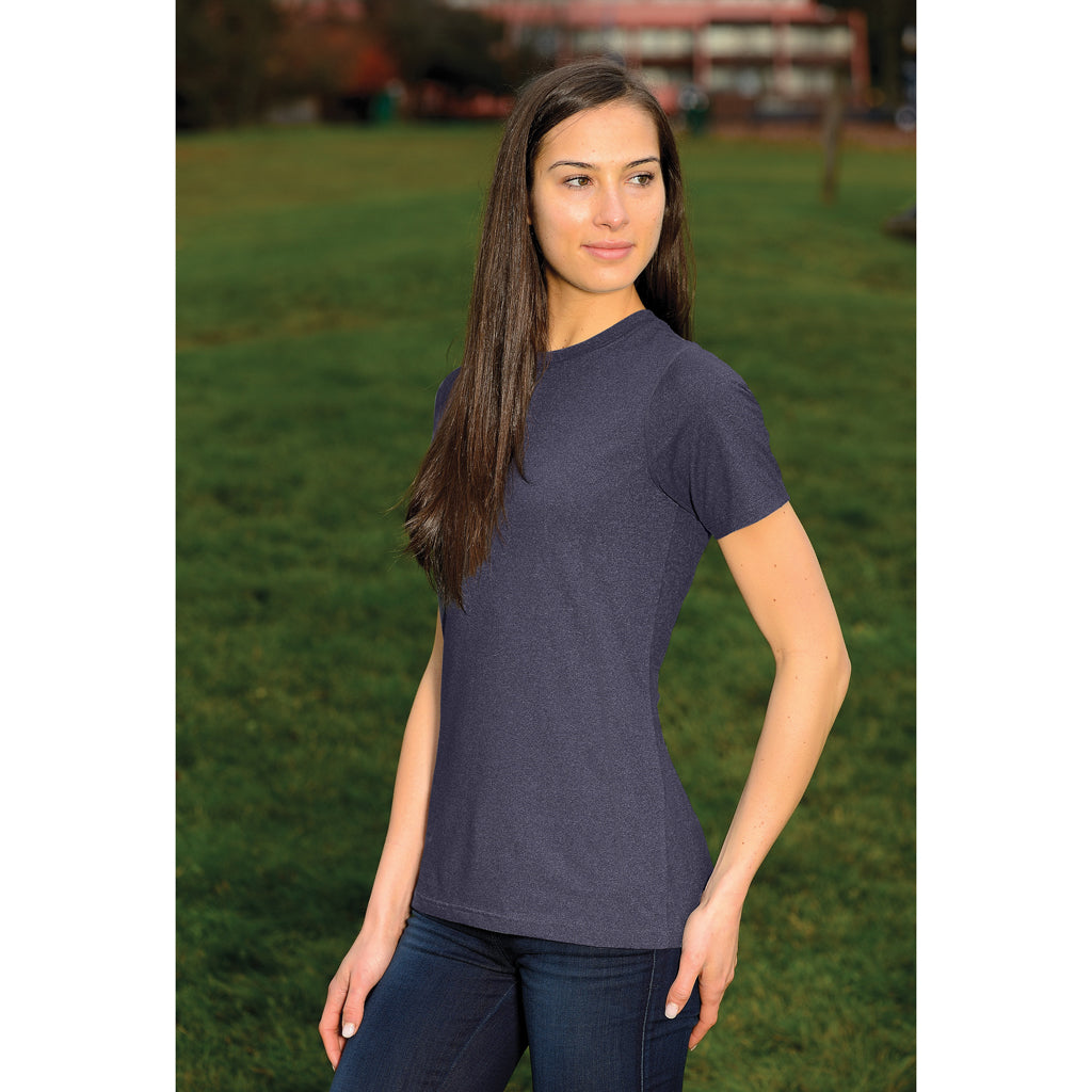 Stormtech Women's Navy Melange Lotus H2X-Dry Short Sleeve Performance Tee