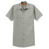 Red Kap Men's Light Grey Short Sleeve Industrial Work Shirt