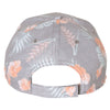 Sportsman Grey/Orange Tropical Print Cap