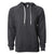 Independent Trading Co. Unisex Charcoal Heather Icon Lightweight Loopback Terry Hooded Pullover