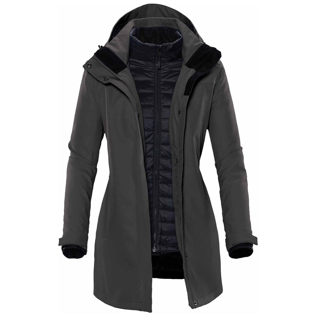 Stormtech Women's Charcoal Twill Avalanche System Jacket