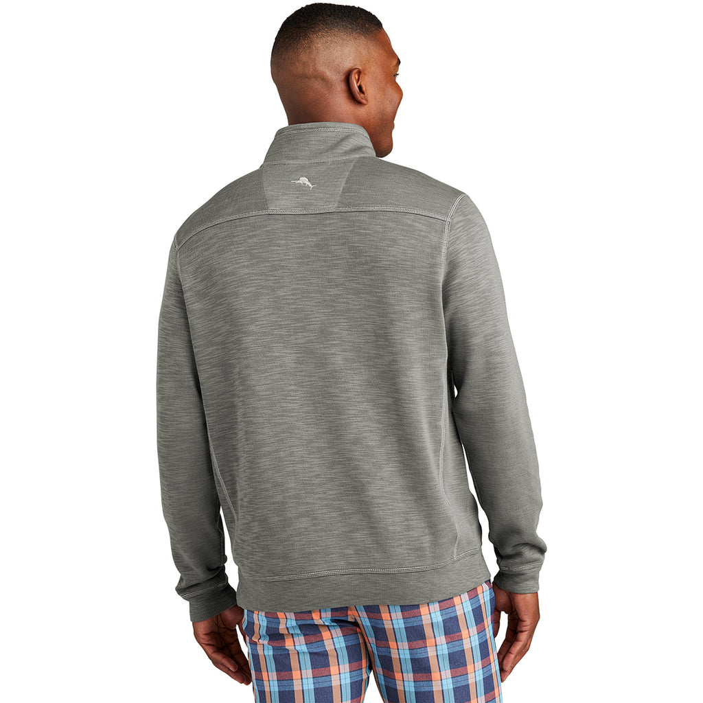 Tommy Bahama Men's Cave Grey Tobago Bay Half Zip