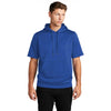 Sport-Tek Men's True Royal Sport-Wick Fleece Short Sleeve Pullover Hoodie