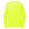 Sport-Tek Men's Neon Yellow PosiCharge RacerMesh Long Sleeve Tee