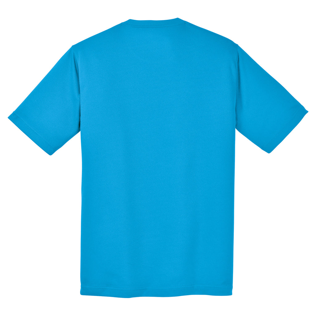 Sport-Tek Men's Pond Blue PosiCharge RacerMesh Tee