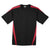 Sport-Tek Men's Black/True Red Colorblock PosiCharge Competitor Tee