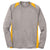 Sport-Tek Men's Vintage Heather/ Gold Long Sleeve Heather Colorblock Contender Tee