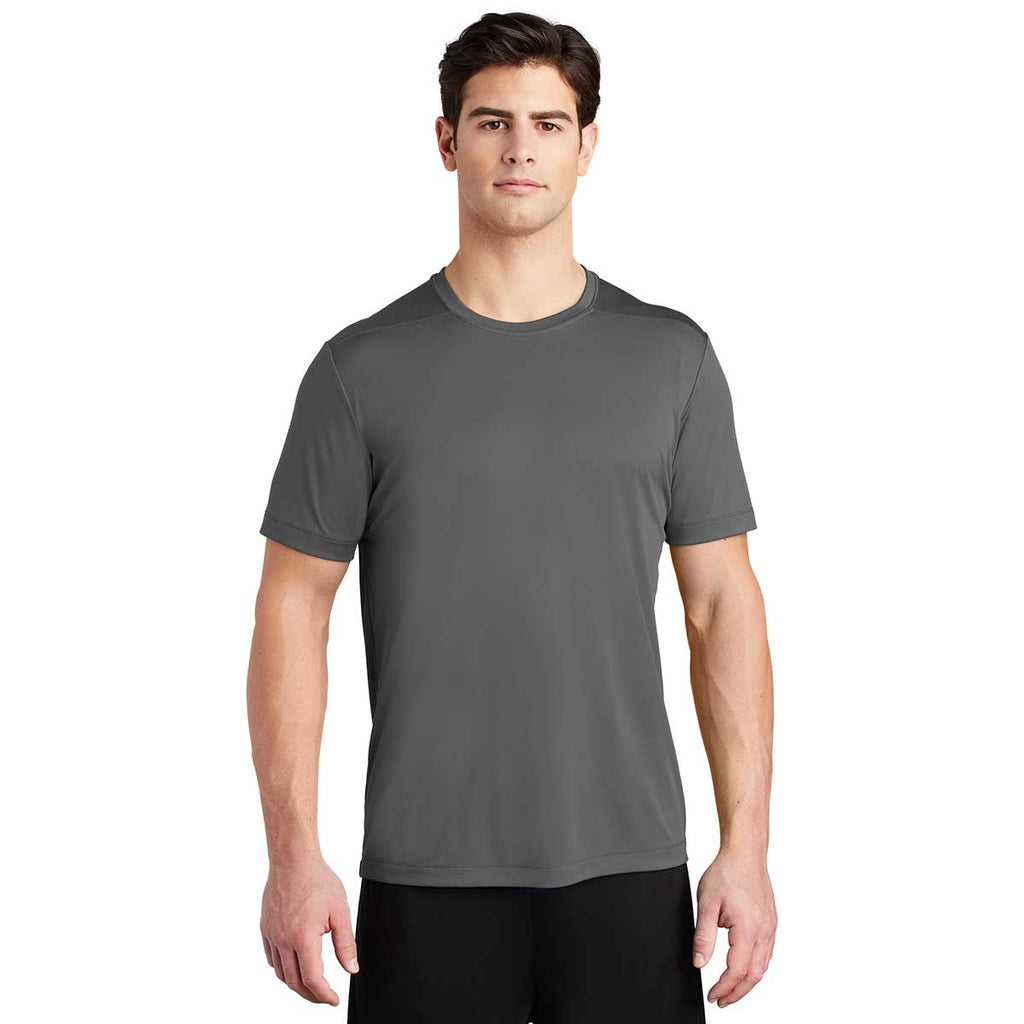 Sport-Tek Men's Dark Smoke Grey Posi-UV Pro Tee