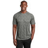 Sport-Tek Men's Grey Concrete PosiCharge Digi Camo Short Sleeve Tee